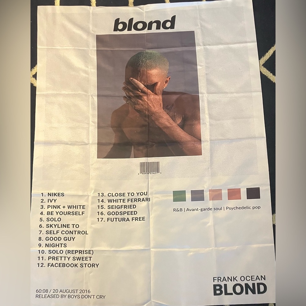 Frank Ocean Blond Album Tapestry